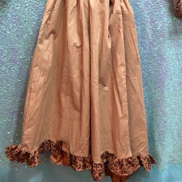 MSC Leopard Ruffle Brown Cotton Robe 🥰 - Picture 5 of 6